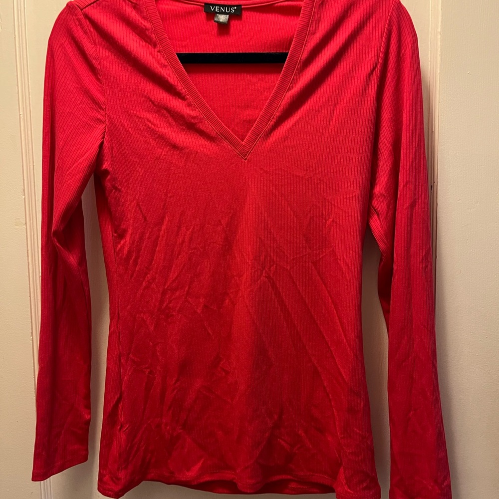 Venus Women's Pink V-Neck Top